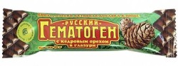 Гематоген Русский с кедровым орехом в шоколадной глазури 40 г
