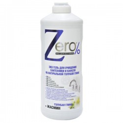 Гель Zero Эко для очищения сантехники и кафеля на натуральной голубой глине жасмин 500 мл